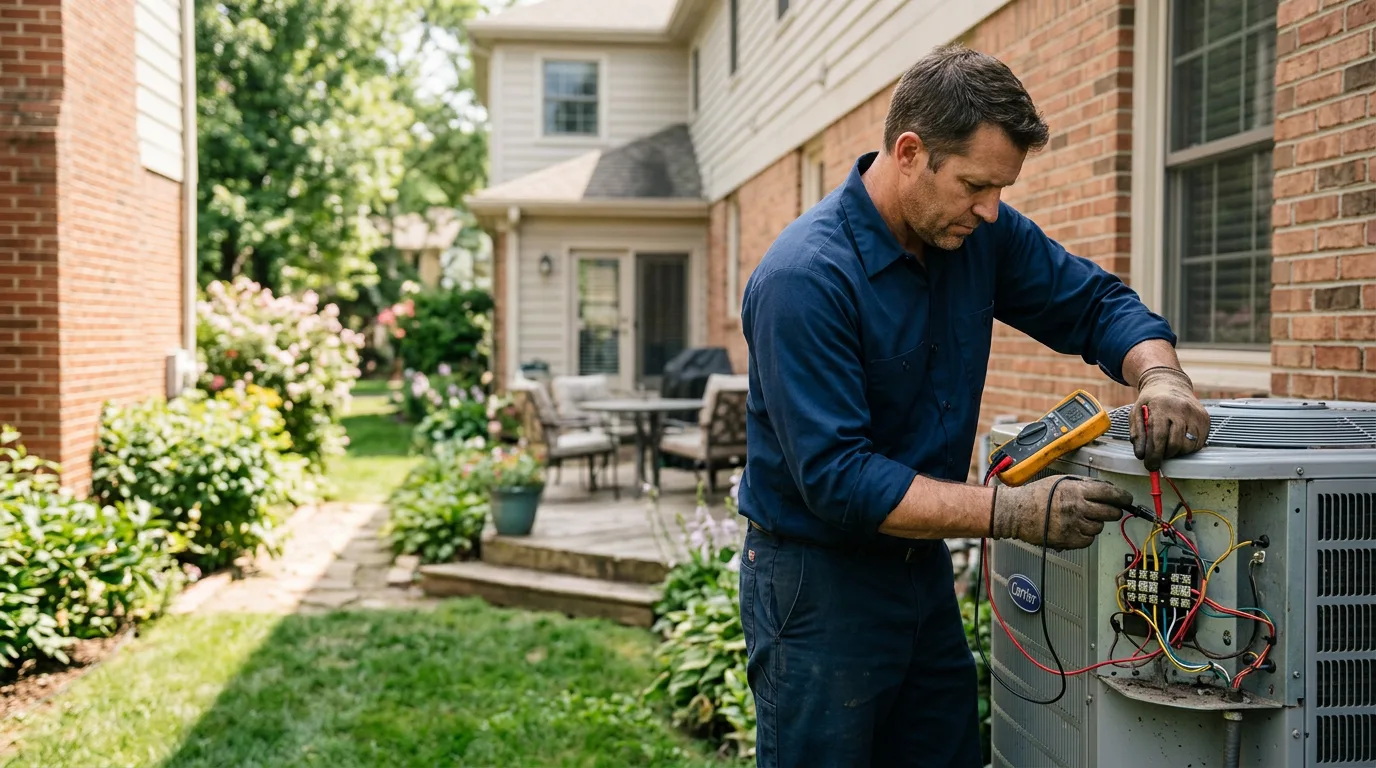 HVAC technician working near Maple, NC
